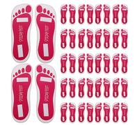 LRXIYODE 25 Pairs Spray Tanning Pads Mobile Spray Pads Foot Sticker Mobile Tan Protectors Tanning Accessories Self Tan Protector Rosy