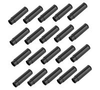 LRXIYODE 25pcs Black Empty Lip Balm Tubes with Caps for DIY Lipstick and Cosmetic Crafts Containers for Easy Product Visibility Convenient Twist Up Design