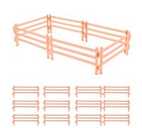 LRXIYODE 25Pcs Miniature Simulation Garden Fences Set Beige Micro Landscape Fence Model for Dollhouse Decor and Farm for Micro Scene Layout
