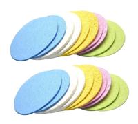 LRXIYODE 25pcs Natural Cellulose Facial Cleansing Sponges Gentle Exfoliating Face Washing Pads for Daily Skincare Makeup Removal Suitable for Women Men Random Color