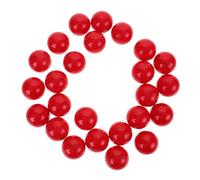 LRXIYODE 25pcs Red Plastic Hollow Lottery Balls Diameter Pong Balls for Party Games Raffles and Table Activities