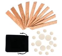 LRXIYODE 27pcs Clarinet Neck Joint Cork Clarinet Repair Accessories Instrument Pad Replacement Kit with Elastic Airtight Noise Resistant Features for Woodwind Maintenance