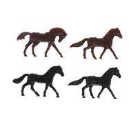 LRXIYODE 28pcs Plastic Soldier Model Soldiers Horses Cavalrymen Military Figures Playset for Boys and Educational and Interactive Medieval Army
