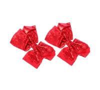 LRXIYODE 2pcs 20cm Red Sequins Bowknot Hair Clips Large Boys and Girls Hairpins Barrettes Accessories for Girls Hair Styling