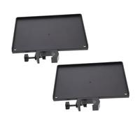 LRXIYODE 2pcs Abs Sound Card Tray for Microphone Stand Clamp Photography Phone Holder Black Multi Purpose Storage for Live Streaming and Recording