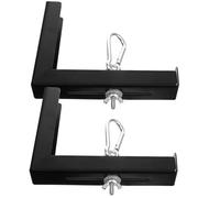 LRXIYODE 2pcs Adjustable Shaped Projector Screen Brackets with Hooks High Hardness Wall Mount Kit for Home Office Classroom Ceiling Installation