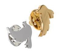 LRXIYODE 2pcs Alloy Peace Dove Brooch Pins for Women Animal Lapel Badge for Charity Events and Everyday Outfit Symbolic Justice and Social Responsibility Accessories