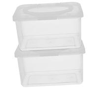 LRXIYODE 2pcs Baby Wipes Dispenser Container with Lid, Refillable Pp Material Storage Box for Bathroom and Living Room, Ergonomic Design with One-Handed Use, 1850ml Capacity Wipe Holder
