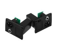 LRXIYODE 2pcs Battery Case Holder for Electric Bass Guitar Active Pickup Shell Cover with Xlr Connector Compact Guitar Accessories