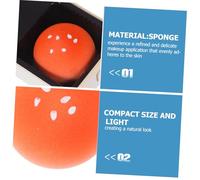 LRXIYODE 2pcs Beauty Sponge Bread Shaped Makeup Sponge Dual Use for Foundation Powder Wet and Dry Application for Precise Blending