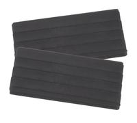 LRXIYODE 2pcs Black Bass Drum Rubber Hoop Guard Drum Pedal Foot Pads Anti-slip Cushion Support Accessories for Set Stability