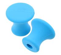 LRXIYODE 2pcs Blue Rubber Tuning Fork Holder Stand for Spa Sound Therapy Tools with Noise-Free Support, Portable and Wear-Resistant Base for Home Vibrational Healing and Yoga