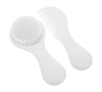 LRXIYODE 2pcs Brush and Comb Set for Newborns and Soft Bristle Cradle Cap Brush with Scalp Scrubber Function Gentle Exfoliating Hair Grooming and Soothing Massage Tool