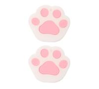 LRXIYODE 2pcs Cat Paw Shaped Silicone Key Cap Protectors Lightweight Flexible Key Tags Identifiers Easy to Carry Adorable Cartoon Animal Style for Students Attaching to Bags