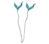 LRXIYODE 2pcs Chinese Hair Sticks: Mermaid Retro Hairpins For Women Hairstyles - Unique Fairy Alloy Hair Sticks Styling For Travel Weddings Gifting