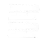 LRXIYODE 2pcs Clear Acrylic Nail Art Tool Organizer with Slots Tweezers Holder Transparent Pen Display Stand for Manicure Brushes Eyelash Tools Storage Rack for Salon and Home Desk