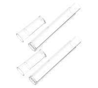 LRXIYODE 2pcs Clear Plastic Tubes for Lash Tweezers Durable and Portable Storage Case for Organizing Eyelash Tweezers Beads and Small Items Round Design for Easy Access