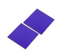 LRXIYODE 2pcs Cobalt Glass Sheets 5x5cm for Chemistry Laboratory Flame Reaction, Scientific Supplies for School Physical Experiments and Chemistry Teaching