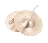 LRXIYODE 2Pcs Copper Finger Cymbals Small Hand Percussion Instruments for Dance Party Durable High Grade Material with Crisp Sound Easy to Use and Safe Musical Accessories