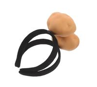 LRXIYODE 2pcs Cute Potato Shaped Headband for Women Playful Cartoon Vegetable Hair Decor Comical Food Themed Hair Accessories for Festive Costume Party