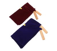 LRXIYODE 2pcs Dedication Bag Communion Decorations Offering Baskets for Church Baptism Goodie Bags Wooden Handles Religious Supplies First Communion