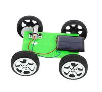 LRXIYODE 2pcs DIY Solar Car Assembly Model for Educational Stem Science Experiment Enhances Hands Creativity Problem Solving Skills Green Solar Vehicle Kit