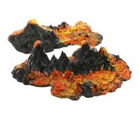 LRXIYODE 2pcs DIY Volcano Model Set Lifelike Volcano Statue for Table Decor Landscaping for Home Office Scientific Education for Collectibles