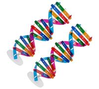 LRXIYODE 2pcs Double Helix Dna Model Educational Science Teaching Aids for Biology Learning Tool Human Genome Assembly Kit for School Classroom Use