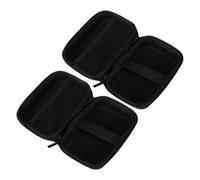 LRXIYODE 2pcs Effects Pedal Storage Box Mini Portable Padded Guitar Pedalbag for Live Performance Zipper