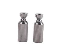 LRXIYODE 2pcs Elevating Tremolo Bridge Studs for Electric Guitar Durable Anchors with Adjustment Screw Chrome Finish Essential Replacement Parts for Guitar Maintenance