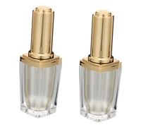 LRXIYODE 2pcs Empty Nail Polish Bottles Light Acrylic Refillable Manicure Store Supplies for Diy Nail Art Projects Random Color