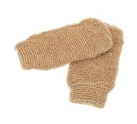 LRXIYODE 2PCS Exfoliating Shower Gloves Premium Jute Bath Scrubbing Towels Hand Rubbing Mitts for Deep Cleansing and Dead Skin Removal Household Bathroom Use