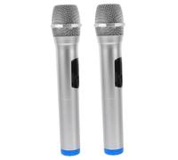LRXIYODE 2pcs Fake Microphone Models for Lightweight Plastic Microphones for Stage Performance Role Play and Cosplay for Creative Play and Confidence Building