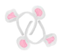 LRXIYODE 2pcs Fluffy Mouse Ears Headband Cute Plush Halloween Animal Ears Headband for Boys and Girls Mouse Holder Small