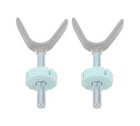 LRXIYODE 2pcs Gate Threaded Spindle Rods Stainless Steel Replacement Screws for Pressure Mounted Safety Gates Stair Guardrail Smooth Rounded Edges Easy DIY Installation Compatible with