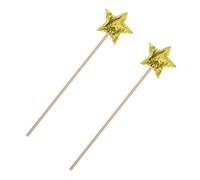 LRXIYODE 2pcs Glitter Star Fairy Wands for Lightweight Fairy Sticks for Birthday Parties Cosplay and Classroom Rewards Little Princesses