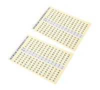 LRXIYODE 2pcs Guitar Scale Stickers for Beginners Guitar Fretboard Notes Stickers Practical Decals for Learning Music Theory