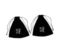 LRXIYODE 2pcs Hair Dryer Travel Bag Luxurious Drawstring Storage Pouch for Hair Tools Versatile Use for Jewelry and Sundries for Travel and Home Organization