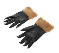 LRXIYODE 2pcs Halloween Horrific Wolf Paw Gloves Scary Furry Costume Accessory for Parties Role Playing and Masquerades for Creating Impressive Memories