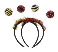LRXIYODE 2pcs Halloween Insect Headbands for Adults Sequin Ladybug Bee Bopper Hairbands Spring Design Hair Accessories for Carnival Party Photo Props