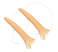 LRXIYODE 2pcs Halloween Long Nose Cosplay Props Safe Material Compact Nose for Witch Costume Comfortable Lightweight Stage Performance Accessory for Adults