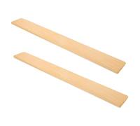 LRXIYODE 2pcs Heavy Duty Solid Wood Door Threshold Ramps Smooth Polished Portable Ramp Pads with Gentle Incline for Wheelchairs Scooters Sweeping Robot Carts Safe Non-slip Entry Slope for