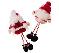 LRXIYODE 2pcs Knitted Gnome Christmas Decorations Cute Stuffed Gnome Dolls for Xmas Home Decoration Creative Fabric Bringing Good Fortune Symbol of Happiness