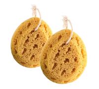 LRXIYODE 2pcs Large Honeycomb Bath Sponge for Adults Body Exfoliating Shower Scrub Balls with Rich Lather Gentle Skin Cleanser Bath Tools Suitable for Daily Use and Gift Giving