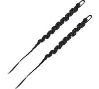 LRXIYODE 2pcs Long Ponytail Braided Wig Women Synthetic Hair Extension for Braids for Dance Parties