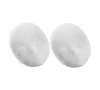 LRXIYODE 2pcs Matte White PVC Masks Lightweight Full Face Blank Craft Masks for Hand Painting DIY Cosplay Masquerade Costume Parties