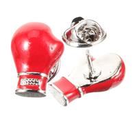 LRXIYODE 2pcs Men's Boxing Glove Brooches Unique Sporty Accessories for Clothing Bags Hats Creative Vintage Badge for Casual Formal Outfits Durable Charming Design
