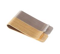 LRXIYODE 2pcs Metal Cash Clips Durable Stainless Steel and Brass Money Holders Thick Bill Clip for Credit Cards and Currency Compact Tool Men and Women