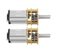 LRXIYODE 2Pcs Micro Reduction Motor N20 8Mm D Shaft 3-6V Dc Gear Box Speed Reduction Motor for DIY and Rc Models