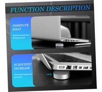 LRXIYODE 2PCS Mini Aluminum Laptop Risers with Anti-slip Pads Ergonomic Heightening Stand for Stable Cooling Support Compatible with Macbook and Ultrabooks Portable Computer Holders for